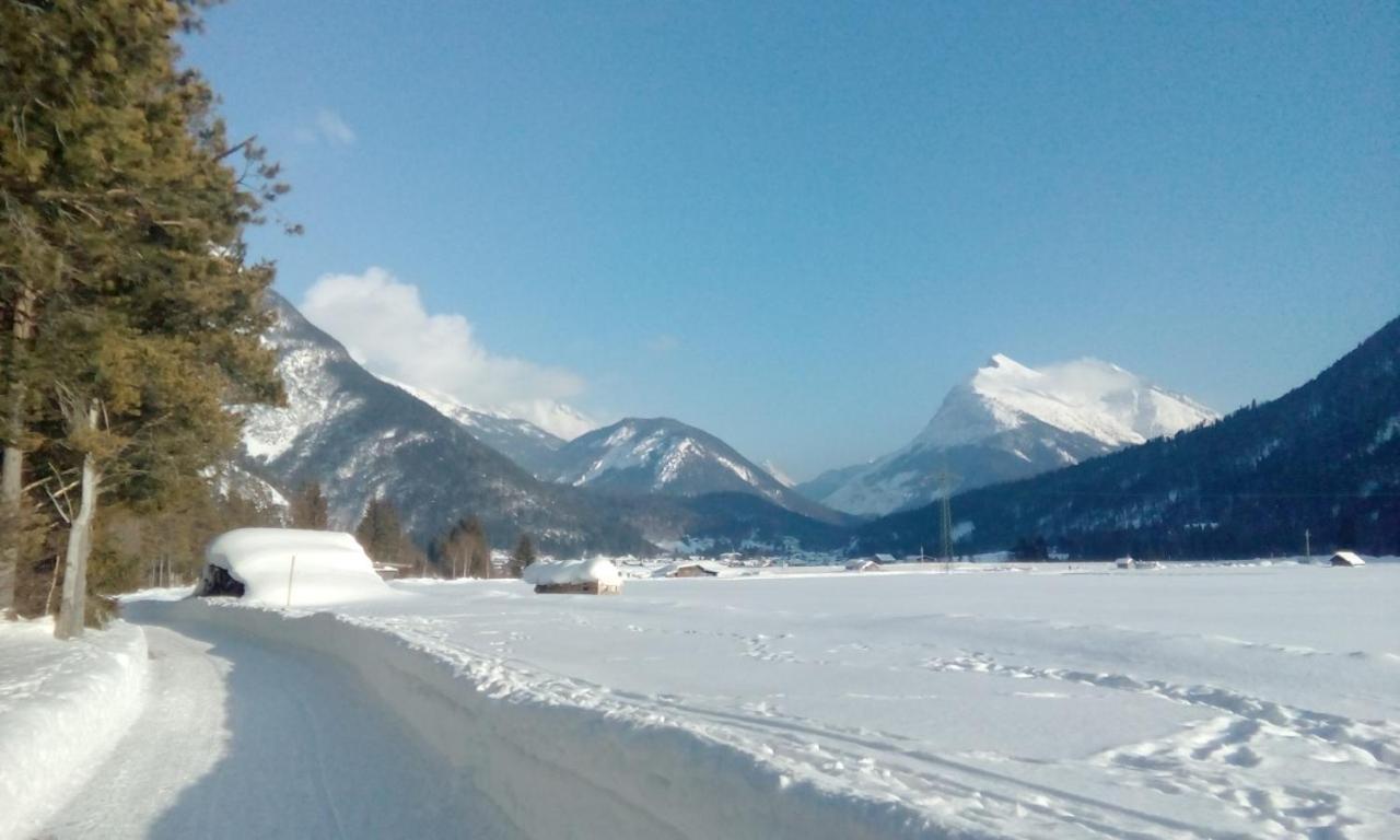 Gasthof Risserhof Scharnitz Bagian luar foto